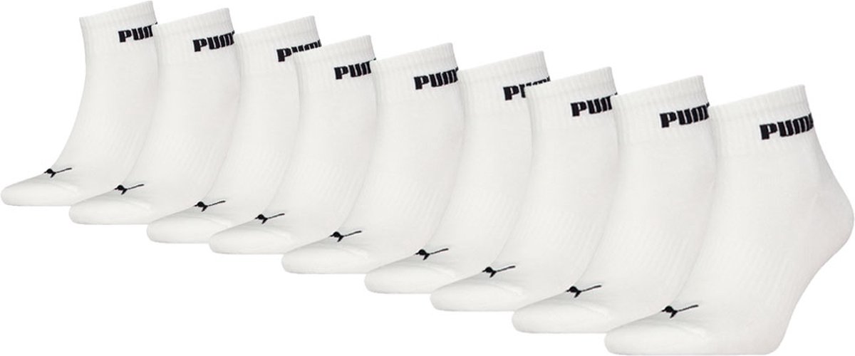 Puma Quartersokken Cushioned New Generation 9 paar Wit