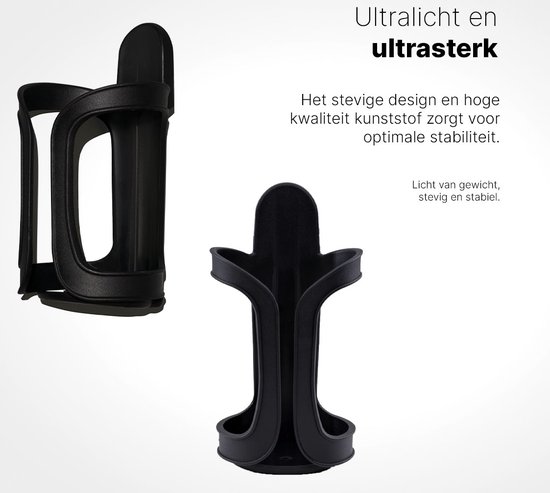 Hamilton by Yoop Buggy Bekerhouder - Cupholder Kinderwagen - Zwarte Flessenhouder voor de Wandelwagen - Eenvoudig te Monteren van Merkloos — afbeelding 3