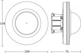 STEINEL bewegingsmelder en aanwezigheidmelder inbouw PD-24 ECO COM1 - zwart (087869)