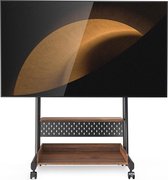 tv meubel verrijdbaar 1,4m met houten voet voor 40-55 65 75 85 inch