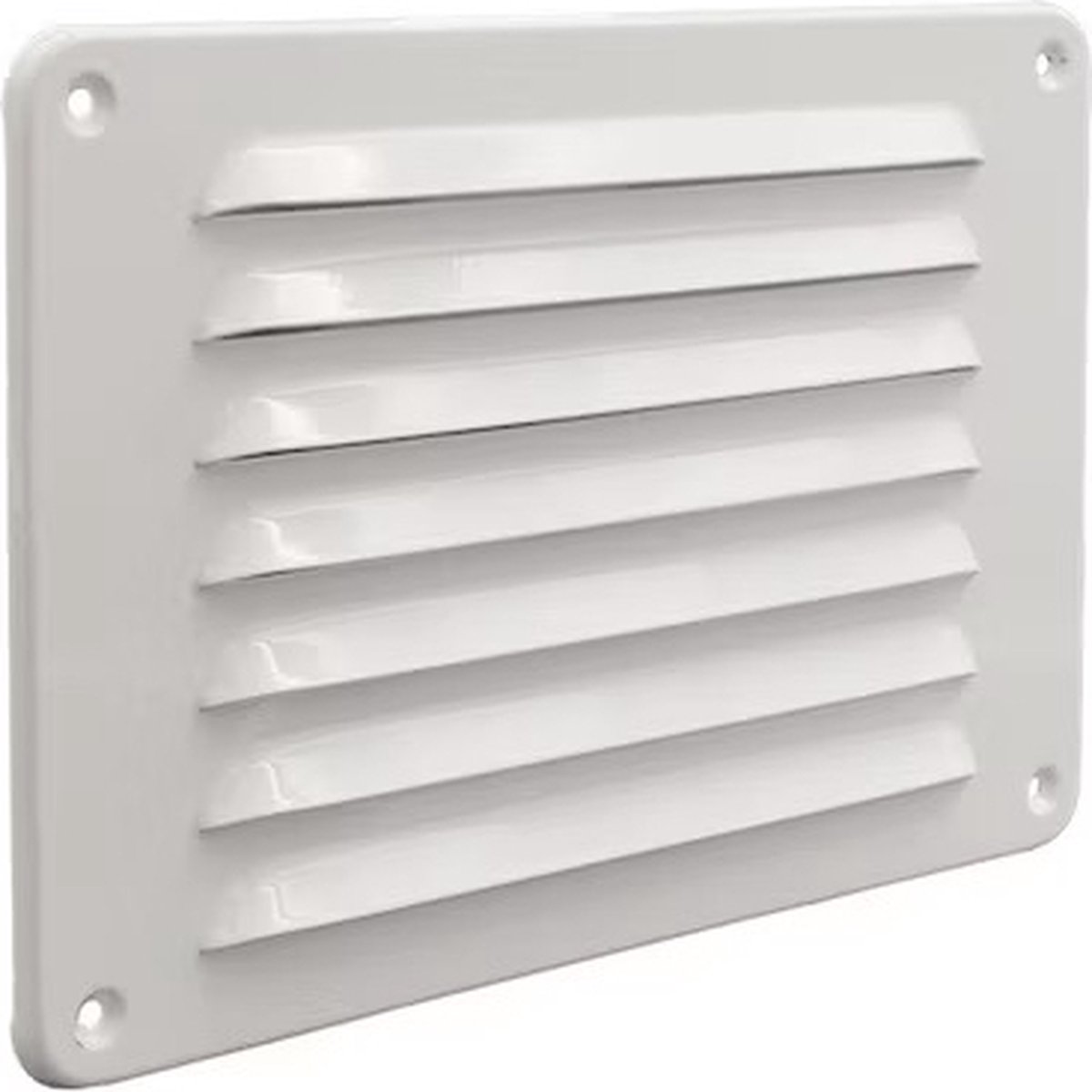 Gavo schoepenrooster 215x150mm - 1-2115W - buitenrooster - aluminium - wit