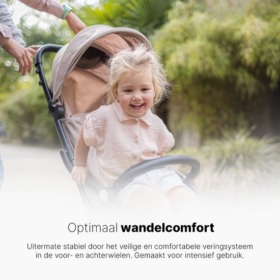 Hamilton by Yoop X1 Plus Buggy - MagicFold - Tot 22 kg - Premium Wandelwagen - Inklapbare Plooibuggy - Verlengde Zonnekap - Zwart