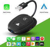 Aurify - 2 in 1 Carplay Deluxe - Carplay Dongle - Draadloos Carplay - Zwart - carplay apple - carplay android - draadloze ontvangers & streamers