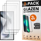 Screenprotector - Geschikt voor Samsung Galaxy S24 Ultra - Gehard Glas - Full Cover Tempered Glass - Case Friendly - 3 Pack