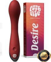 PureVibe® Desire - Intens G-Spot Vibrator - Fluisterstil & Discreet - 10 Krachtige Vibratiestanden - Must Have voor Vrouwen & Koppels - Erotiek - Premium Sex Toys - Seksspeeltjes | Luxe Bordeaux Rood