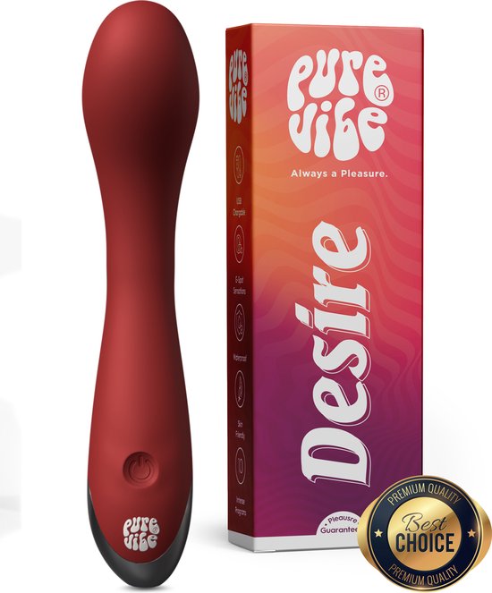 Foto: Purevibe desire intens g spot vibrator fluisterstil discreet 10 krachtige vibratiestanden must have voor vrouwen koppels erotiek premium sex toys seksspeeltjes luxe bordeaux rood