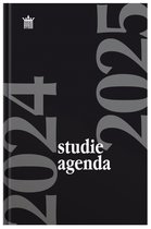 Ryam - Studie Agenda - 2024-2025 - Zwart - A5 - Hardcover - 1 Week op 2 pagina's