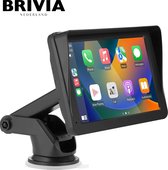 Brivia Navigatiesysteem – 2024 Model - Geschikt voor Apple Carplay (Draadloos) en Android Auto - Universeel - Auto Stereo - 18cm