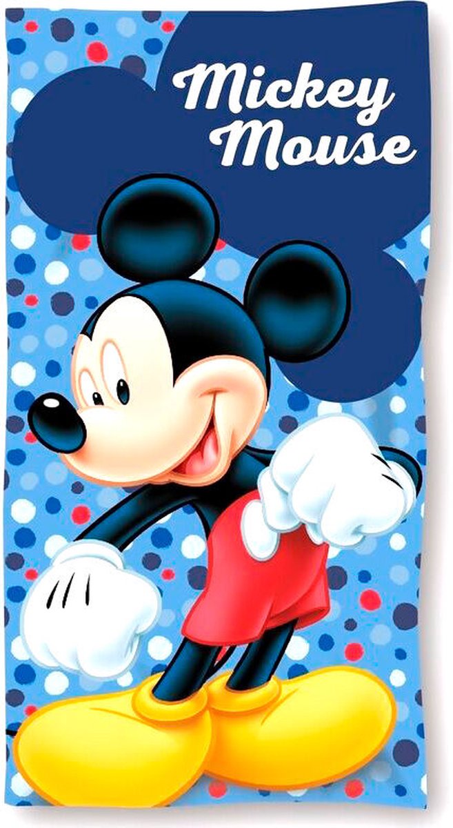 Disney Mickey Mouse - Badhanddoek - 100% katoen - Strandlaken - 140 x 70 cm.