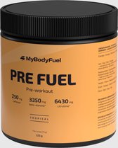 MyBodyFuel - Pre-Workout - Tropical - Pre Fuel - Pre Workout Per Scoop 250 mg Cafeïne - Gezonde Preworkout - 325 gram