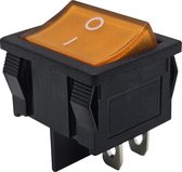 ProRide® Wipschakelaar ON-OFF KCD5-202 - 2 Polig - 250V/6A - Oranje zonder controlelampje