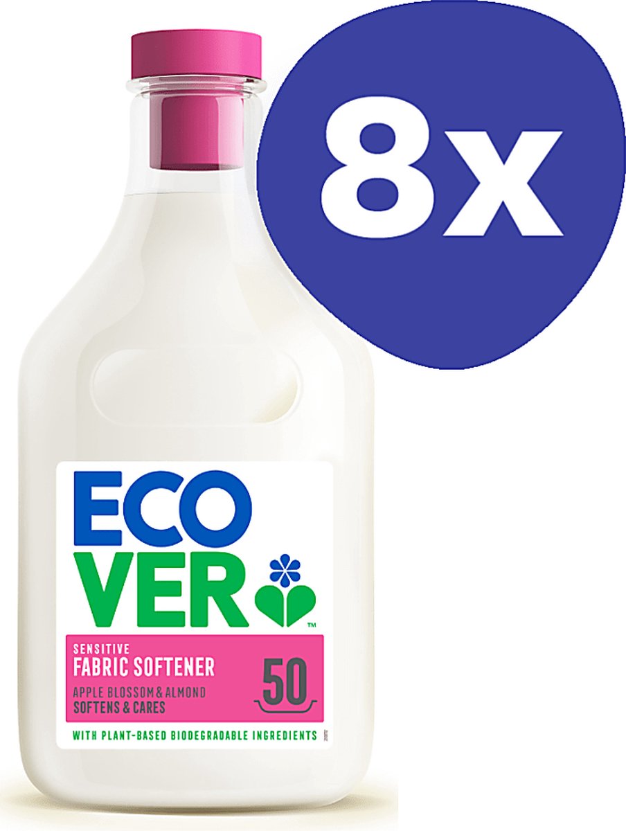 Goedkoopste Ecover Wasverzachter (50 wasbeurten) (8x 1,5L