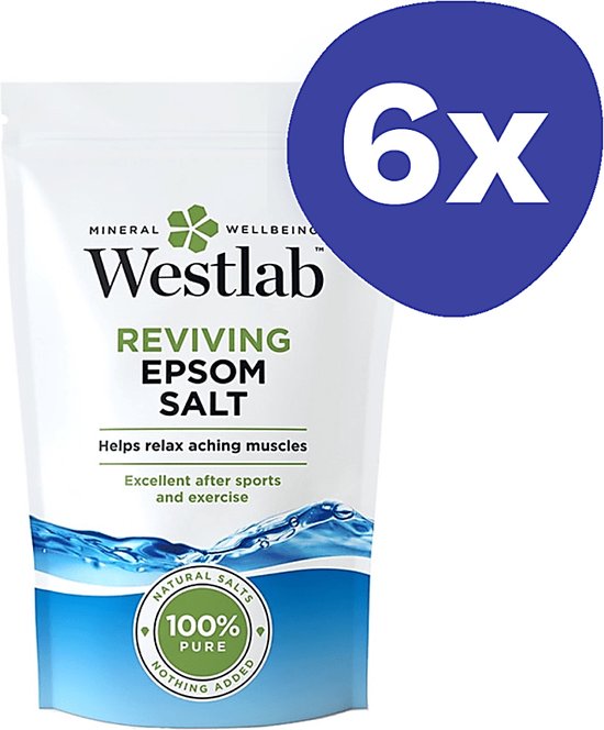 Foto: Westlab verzachtend detoxifying epsom zout 6x 1kg 