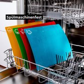 Kunststof Grote Snijmat - Flexibele Kleurrijke Snijplankenset - Vaatwasmachinebestendig