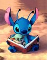 Diamond painting Disney Stitch 30x40 ronde steentjes