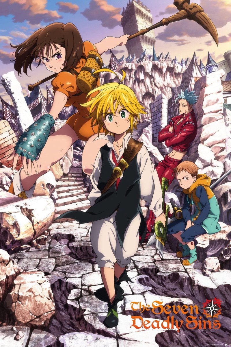 ABYSTYLE Poster The Seven Deadly Sins - Key Art 2 61x91,5cm Divers