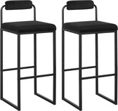 Rootz Barkruk - Kinderstoel - Fluwelen gestoffeerde stoel - Comfortabel, duurzaam, stabiel - 39 cm x 95,5 cm x 38,5 cm