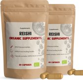Combideal Reishi Capsules 2x 60 Stuks - Biologisch - 500 MG Per Capsule - Geen Poeder - Supplement - Superfood - Mushroom - Paddenstoel