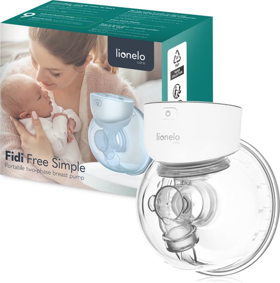 Lionelo Fidi Free Simple - Borstkolf - Elektrische moedermelkpomp - 180 ml - draagbare 2-fasen-borstkolf - handsfree - tweefasen van LIONELO — afbeelding 5