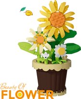 Beauty of Flower - Bloemen set - Geel - 214pcs - Vergelijkbaar met Lego