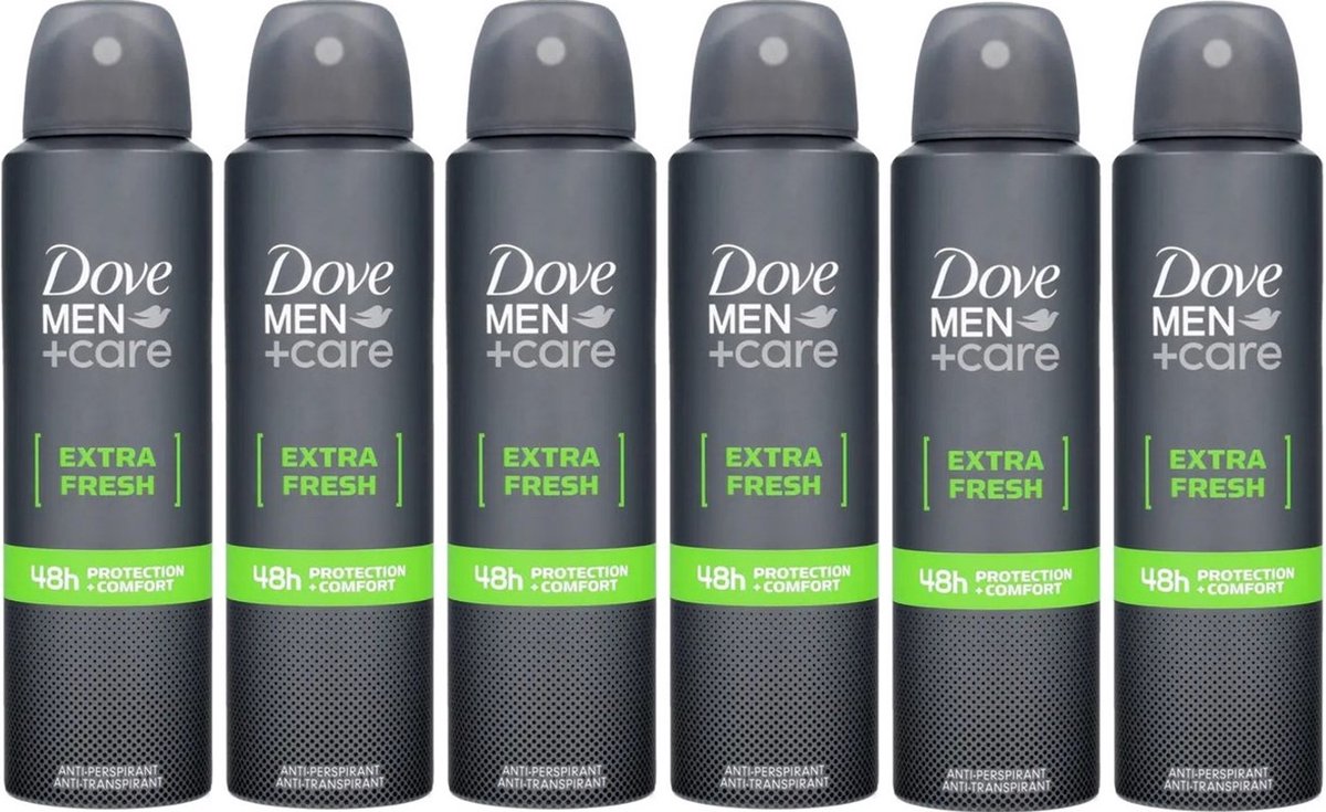 Goedkoopste Dove Men Care Extra Fresh Deo Spray - 6 x 150 ml