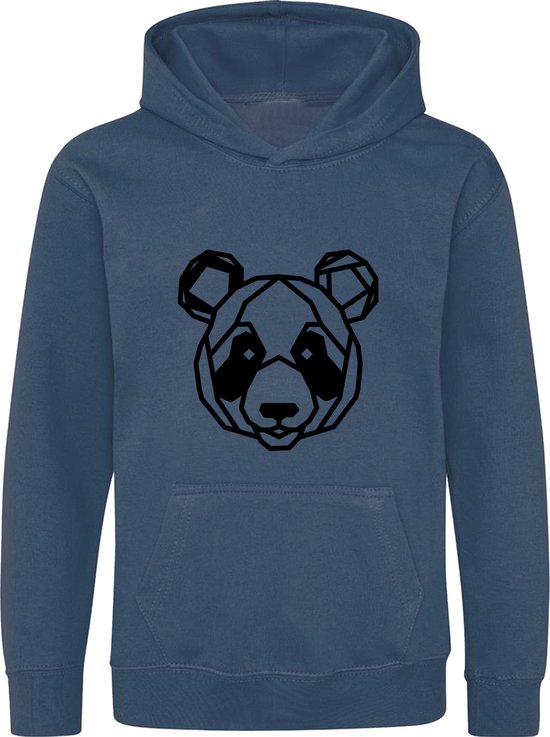 Be Friends Hoodie - Panda - Kinderen - Blauw - Maat 1-2 jaar