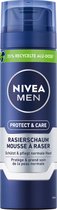 NIVEA Crème à raser Homme - Protect & Care - 200 ml