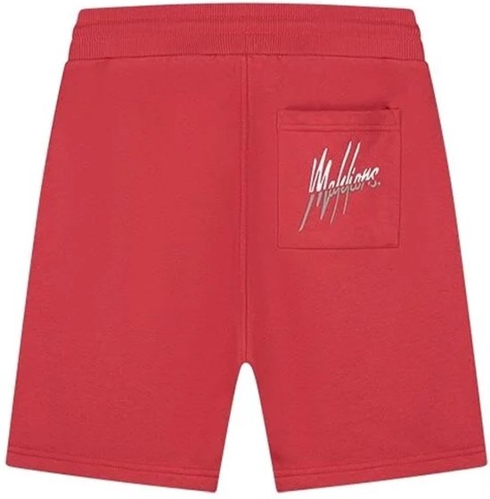 Malelions - Broek Rood Split Shorts Rood Mm3-ss24-11