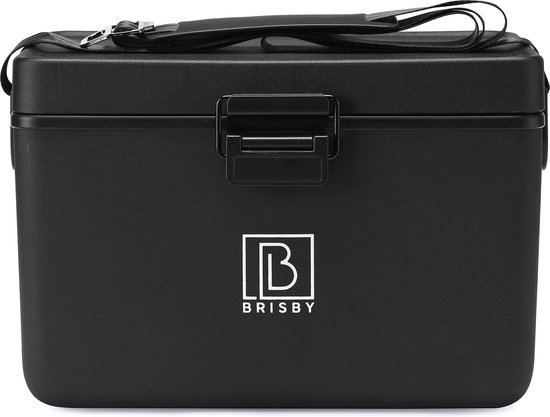 Brisby Glacière - Frigo box - Glacière - Voiture - Légère - Boîte à pain - 12L - 2 éléments de refroidissement gratuits de 450 ml chacun - Incl. Séparateurs Planches à découper - Ouvre-bière - Ouvre-bouteille - Max. Isolation 40 heures - Zwart