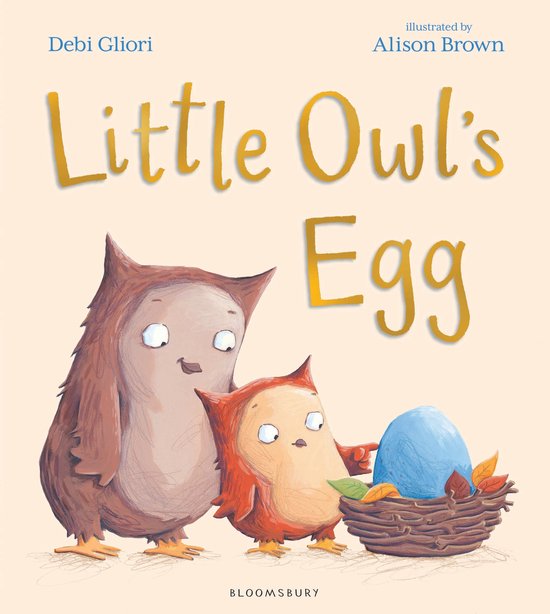 Livre 'Little Owl's Egg' avec illustration de deux hiboux et d'un œuf bleu dans un nid.