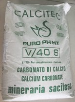 Carbonate de calcium 25 kg - 100% poudre de craie - Poudre de calcium - Calcitec