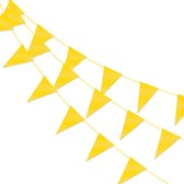 Gele Slingers Verjaardag Versiering Geel Vlaggenlijn Feest Decoratie Vlaggetjes – 10 Meter