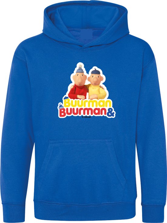 Hooded sweater Buurman & Buurman Logo Kobalt 12-13