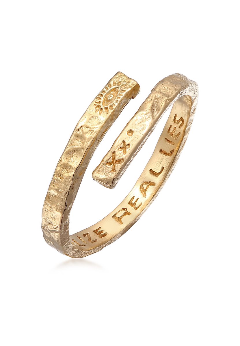 Haze & Glory - Ring - HG HAZE & GLORY - Ring voor Heren gemaakt van 925 sterling zilver, Sieraden Heren, Zilveren ring geoxideerd, Cool, Twisted Eye - Heren