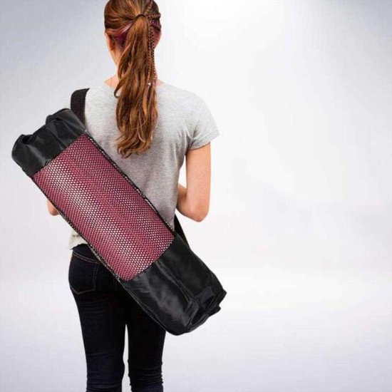 Yogamat-tas - Tas voor yogamat - Yogabag - Yogatas Groot - Voor 183*80cm - Wasmachinebestendige yogatas met breed hengsel van Yogamat — afbeelding 2