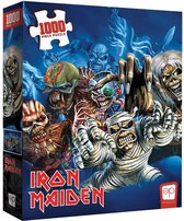 Iron Maiden “The Faces of Eddie” Puzzel - Puzzel 1000 Stukjes