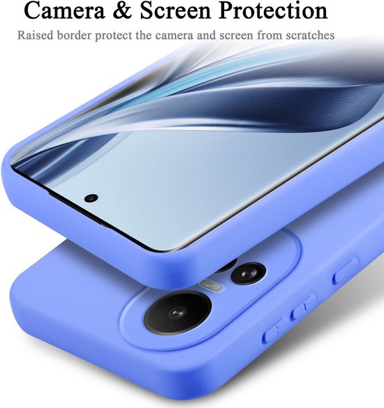 Cadorabo Coque adaptée pour OPPO Reno 10 5G / 10 Pro 5G en LIQUID LIGHT VIOLET - Housse de protection en silicone TPU flexible