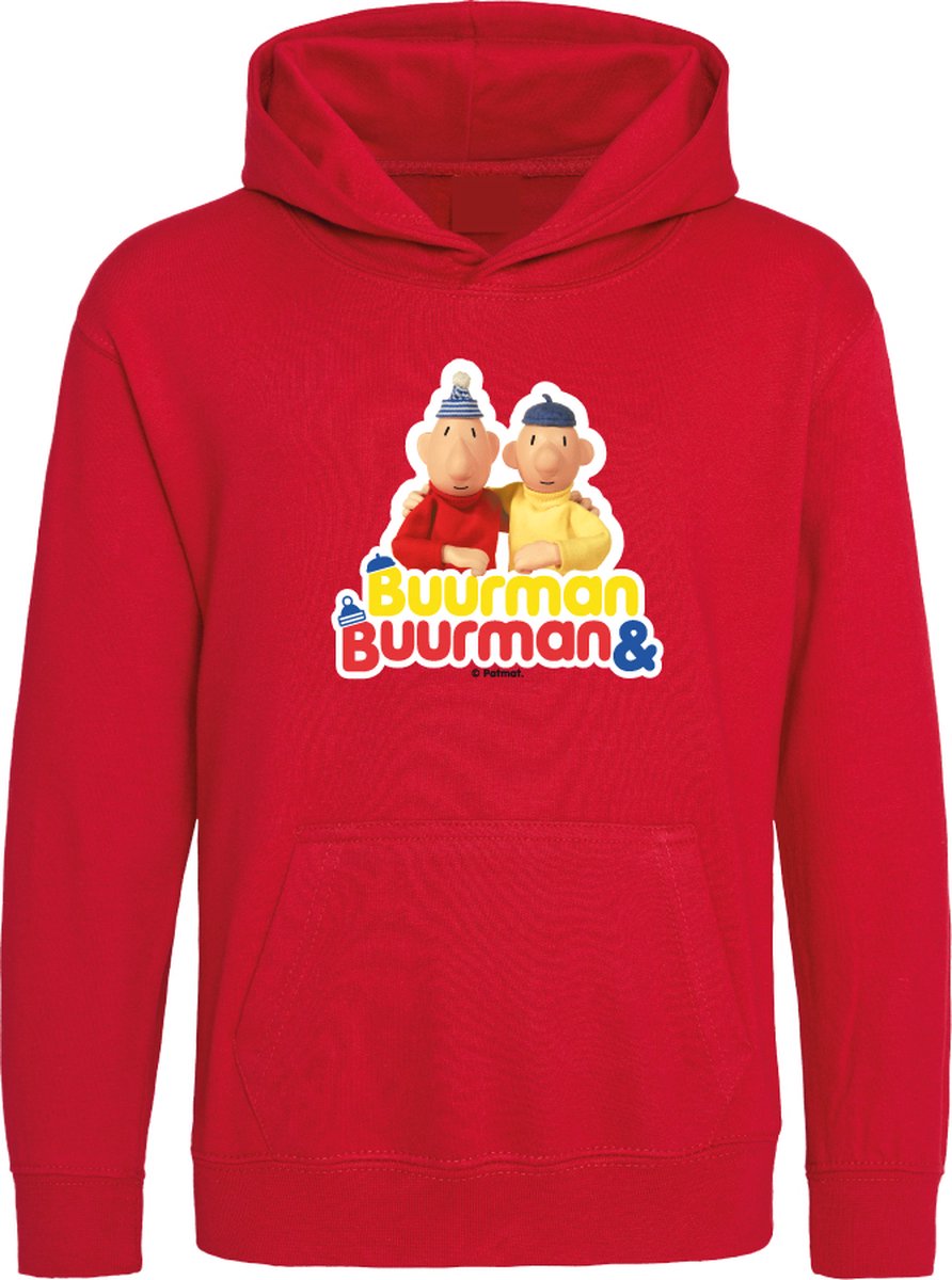 Hooded sweater Buurman & Buurman Logo Rood 128-140