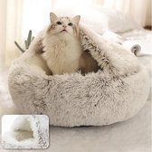 TX Store - Super zachte Kattenmand - Warm - voor katten en kleine honden - 40 x 40 cm - grijs