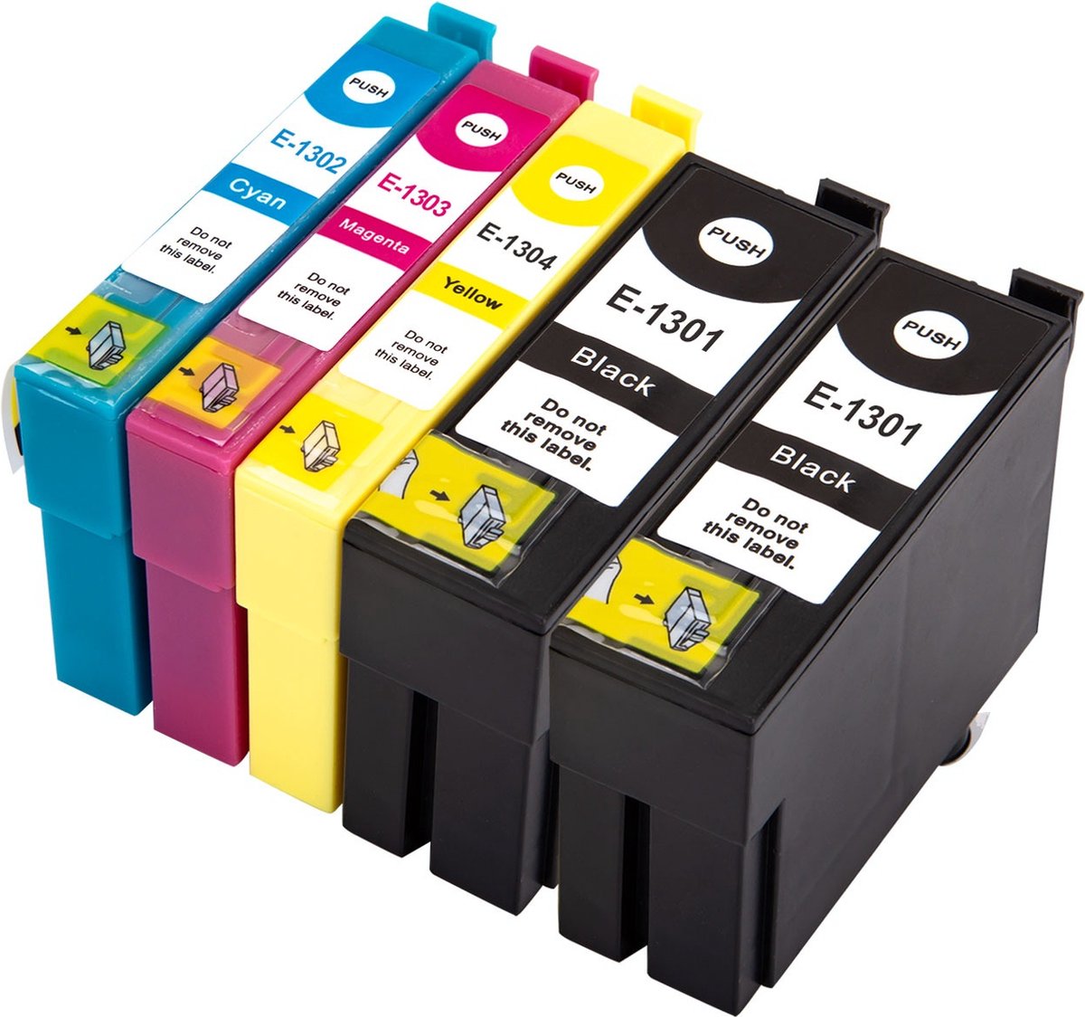 Inktcartridges Geschikt voor T1306/T1301-1304 | Multipack van 5 stuks Geschikt voor Epson WorkForce WF-3520DWF - 3540DTWF - Stylus SX525WD - SX535WD - Stylus Office BX320FW - BX525WD - BX625FWD - BX635FWD