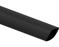 Krimpkous met lijm - 3:1 - 12,7 naar 4,23mm - 1 meter - Zwart