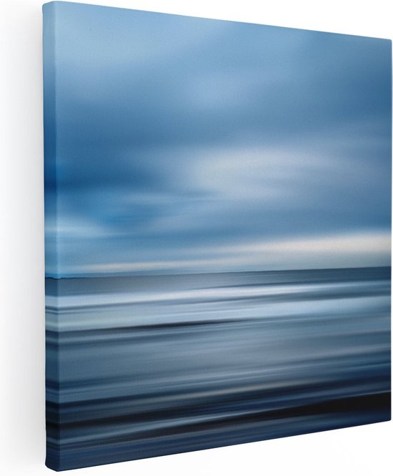 Artaza Tableau sur toile Image floue de l'océan - 50x50 - Décoration murale - Photo sur toile - Impression sur toile