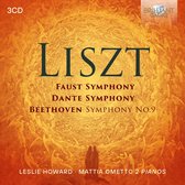 Mattia Ometto & Leslie Howard - Liszt: Faust Symphony, Dante Symphony & Beethoven Symphony No.9 (3 CD)