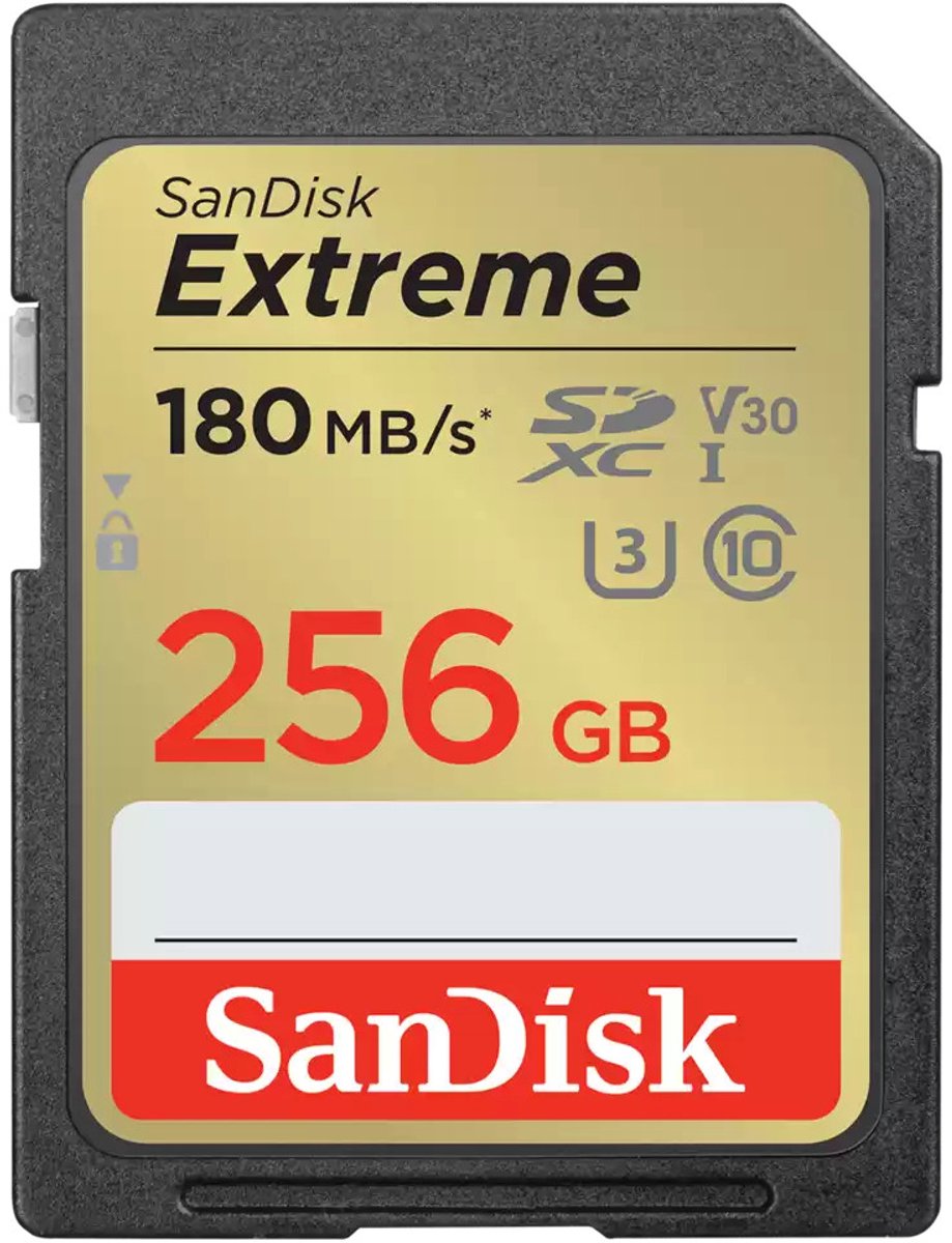 SanDisk SDXC Extreme 256GB 180mb/s