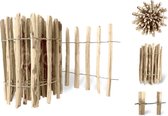 Floranica Schapenhek houten omheining hazelaar gewatteerd huizen en vijvers planten en bloembedden omheining verschillende verschillende Lengte: 1 lopende meter Hoogte: 80 cm Stavenafstand: 8-10 cm