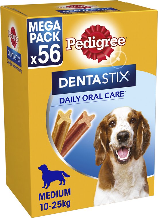 Pedigree Dentastix – Medium Hond – Gebitsverzorging – 56 Kauwsnacks