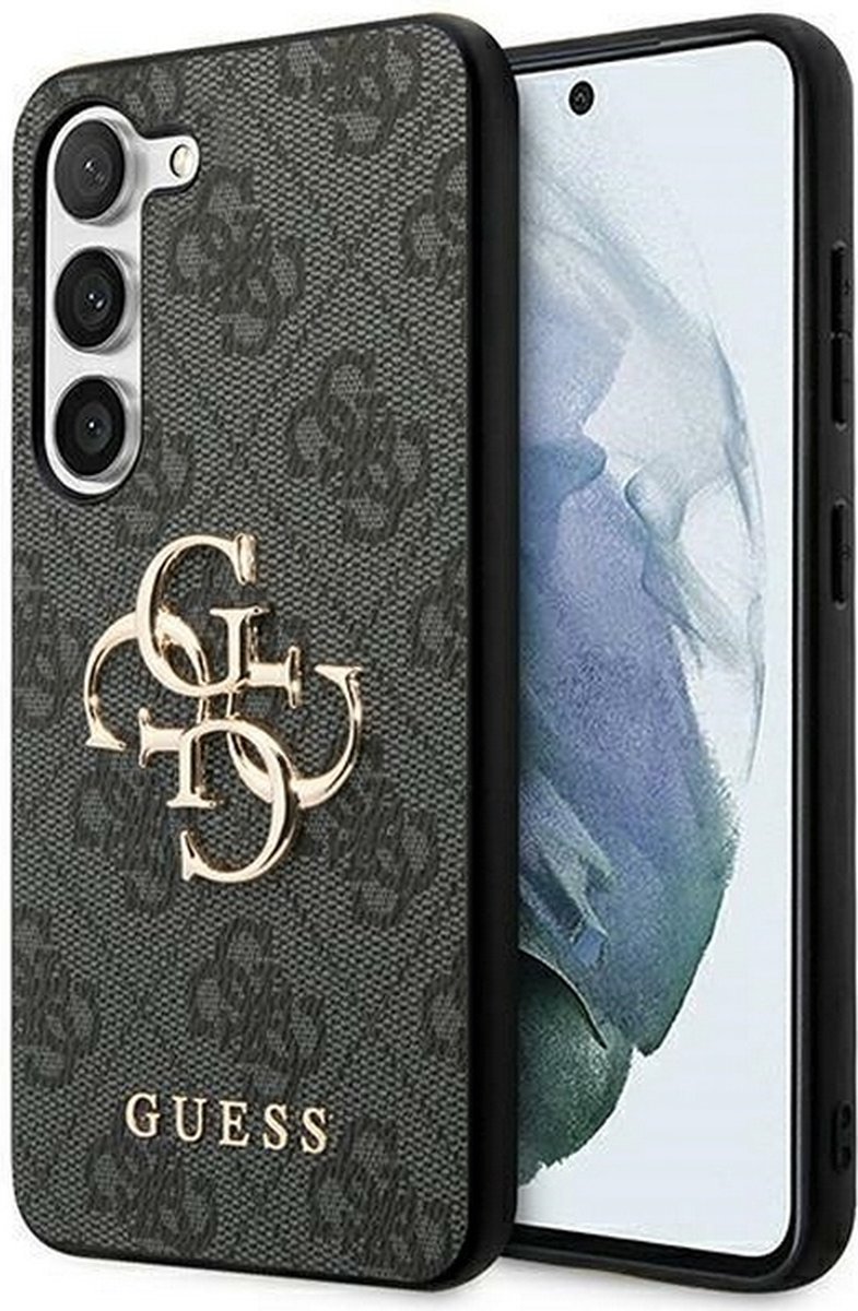 Guess 4G Metal Logo Back Case - Geschikt voor Samsung Galaxy A35 (A356) - Grijs