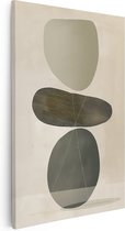Artaza Peinture sur toile oeuvre abstraite d'une sculpture avec un fond beige - 20x30 - Klein - Photo sur toile - Impression sur toile