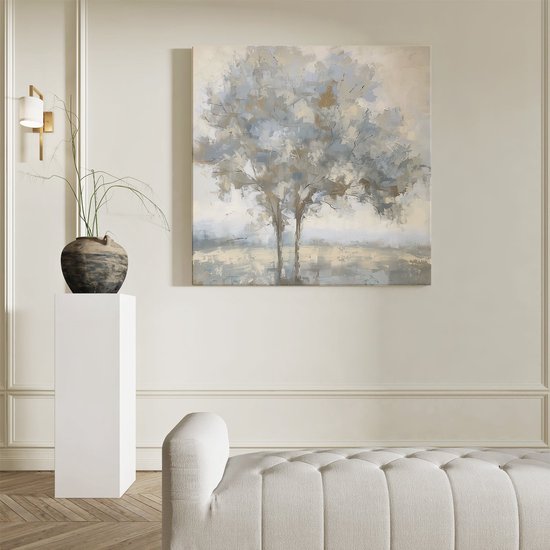 Tableau Artaza : Deux Arbres dans un champ – 90 x 90 cm – Groot – Photo sur toile – Impression sur toile