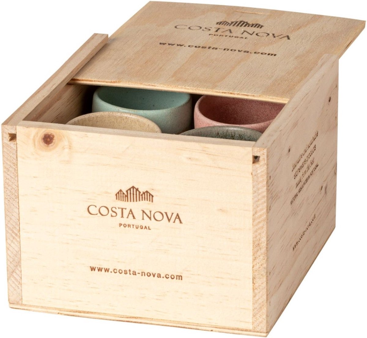 Costa Nova & Casafina - Giftbox met espresso kopjes 'Arenito' (8 stuks, 70ml)